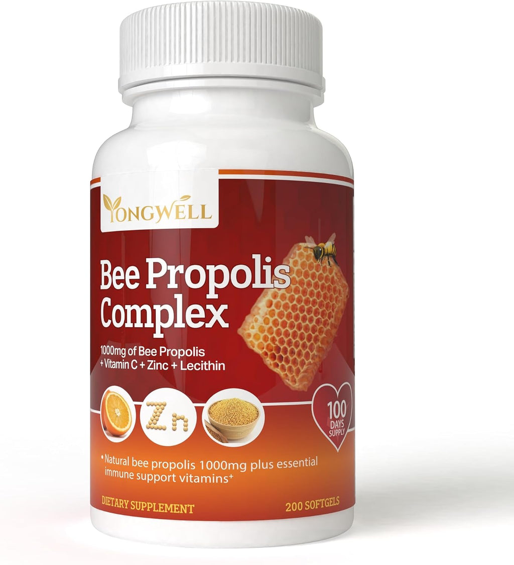 YongWell Super Bee Propolis Complex - Complejo de Propóleo de Alta Concentración (200 Cápsulas)