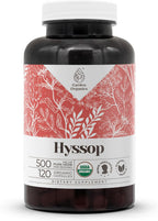 Garden Organics Hyssop 120 Cápsulas | Suplemento Herbal de Alta Potencia con Hisopo Orgánico (Hyssopus officinalis)
