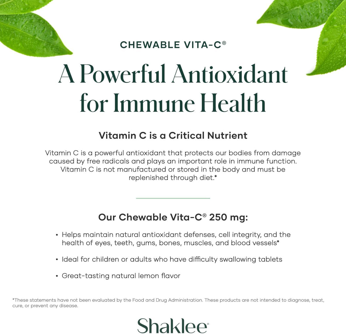 Shaklee - Chewable Vita-C 250mg - Apoyo – Energía y vitalidad: Contribuye al metabolismo energético normal, – Image 4