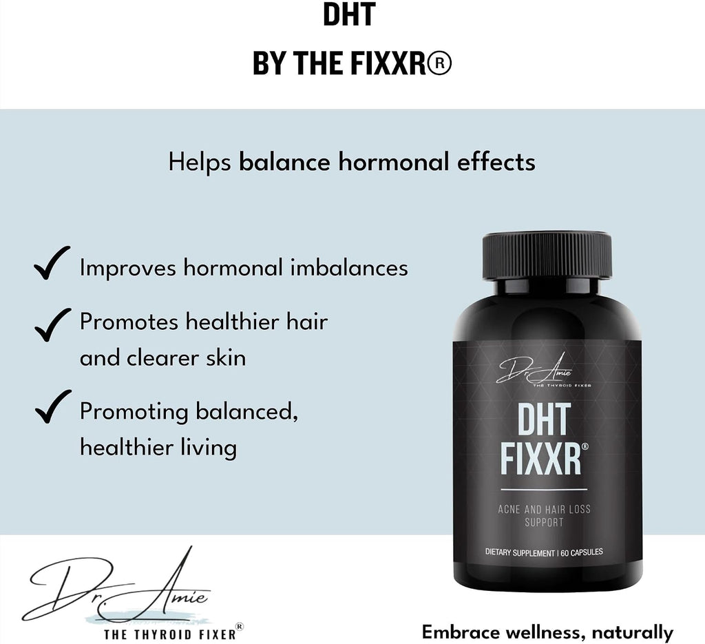 DHT Support de Dr. Amie – con Saw Palmetto y Ortiga – Apoyo para el cabello y el acné – 60 Cápsulas