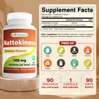 Best Naturals Nattokinase, 2000 FU, 100 mg, 90 Cápsulas Vegetarianas