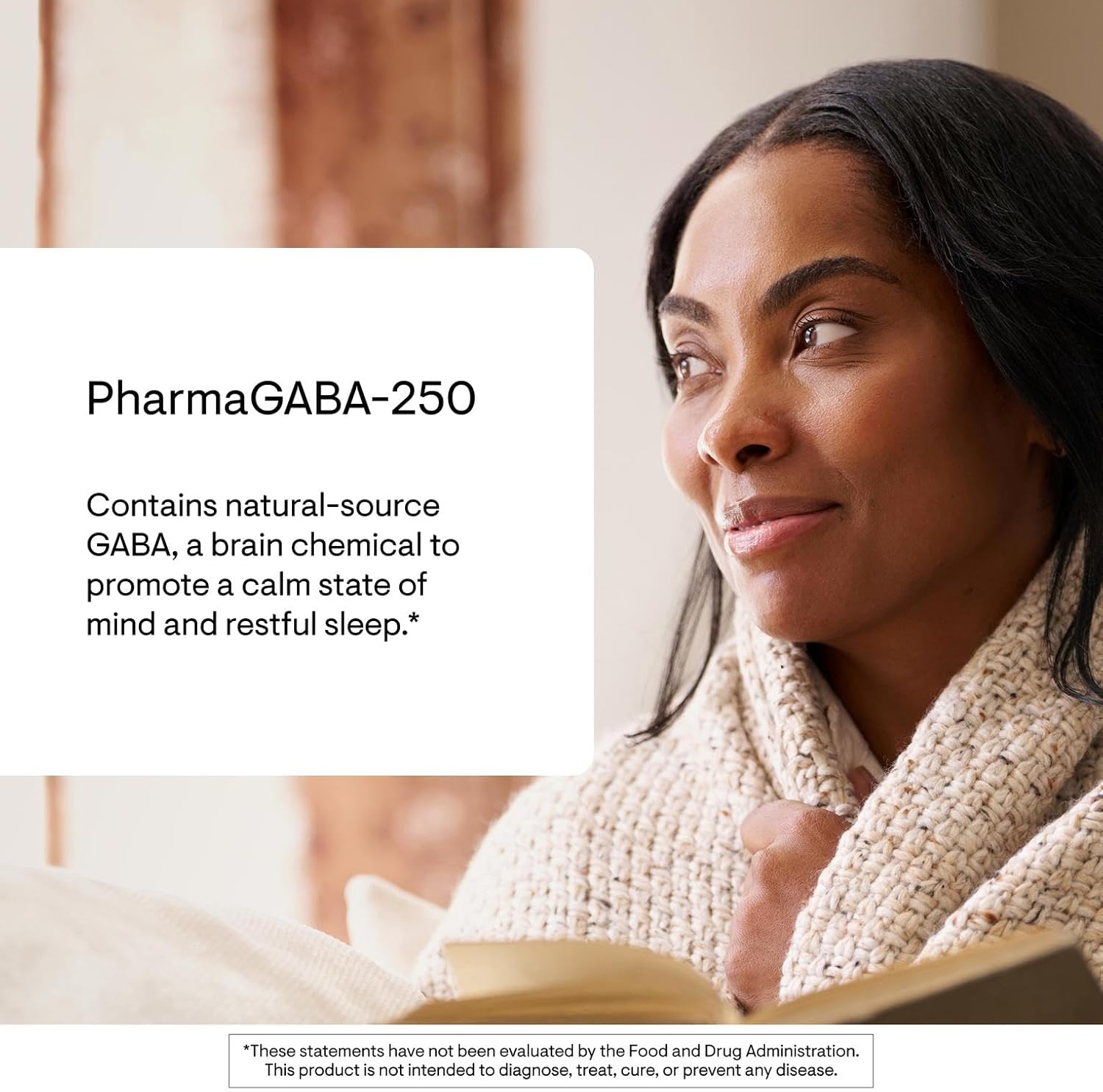 THORNE PharmaGABA-250 - 250 mg de GABA Natural - 60 Cápsulas