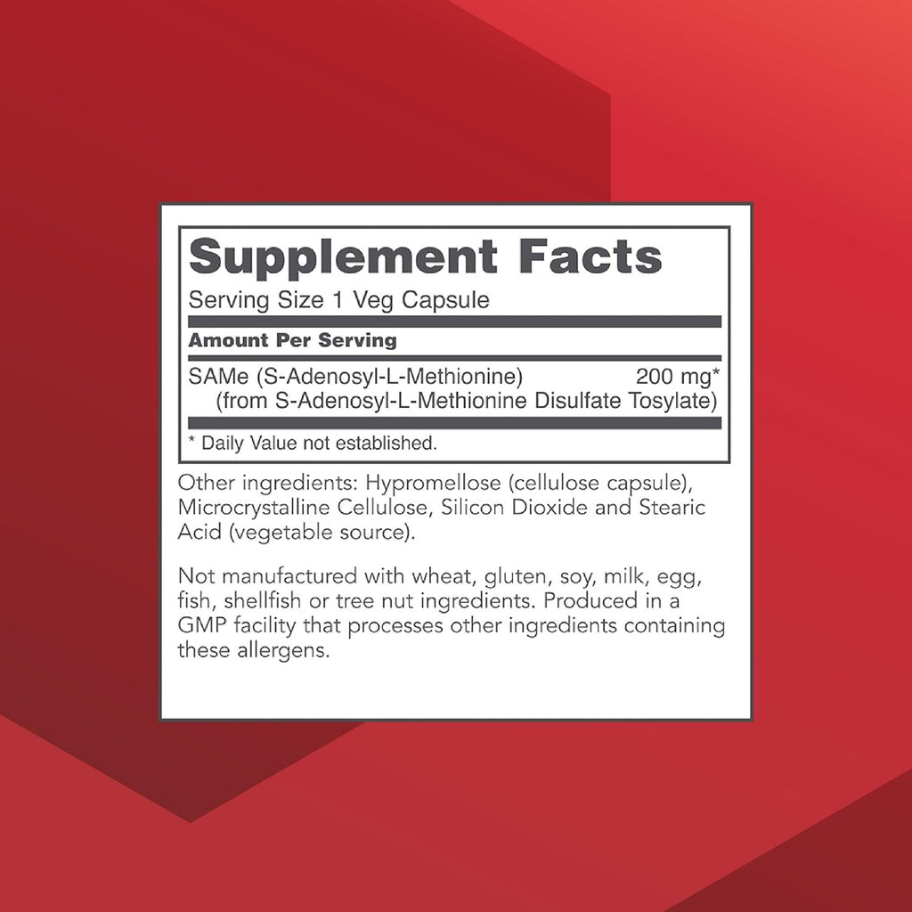 PROTOCOL FOR LIFE BALANCE SAM-e 200mg - 60 Cápsulas Veganas