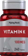 Piping Rock Vitamin K, 100 mcg, 240 Tablets