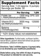 Core Med Science Liposomal B12 Folate TMG Liquid Spray