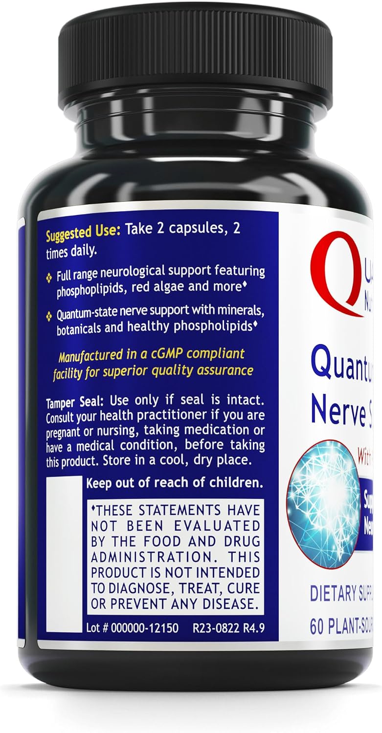 Nerve Support - Suplemento para la Salud Nerviosa y Cerebral - 60 Cápsulas Vegetales