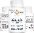 Bio-Tech Pharmacal Folic Acid 20 mg, 100 Tablets