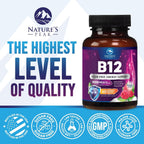Vitamina B12 Metilcobalamina 1000 mcg - 60 Comprimidos Masticables Sabor Bayas