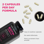 Vital Vitamins Biotin Complex con Ácido Hialurónico y Colágeno - 60 Cápsulas
