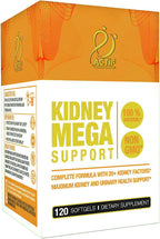 Actif Kidney Mega Support with 10+ Advanced Factors, Supports Healthy Kidney Function, Kidney Cleansing, Non-GMO, Fast-Acting, Made in USA, 120 Tablets