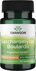 Swanson Saccharomyces Boulardii 5 mil millones UFC, 30 cápsulas vegetales