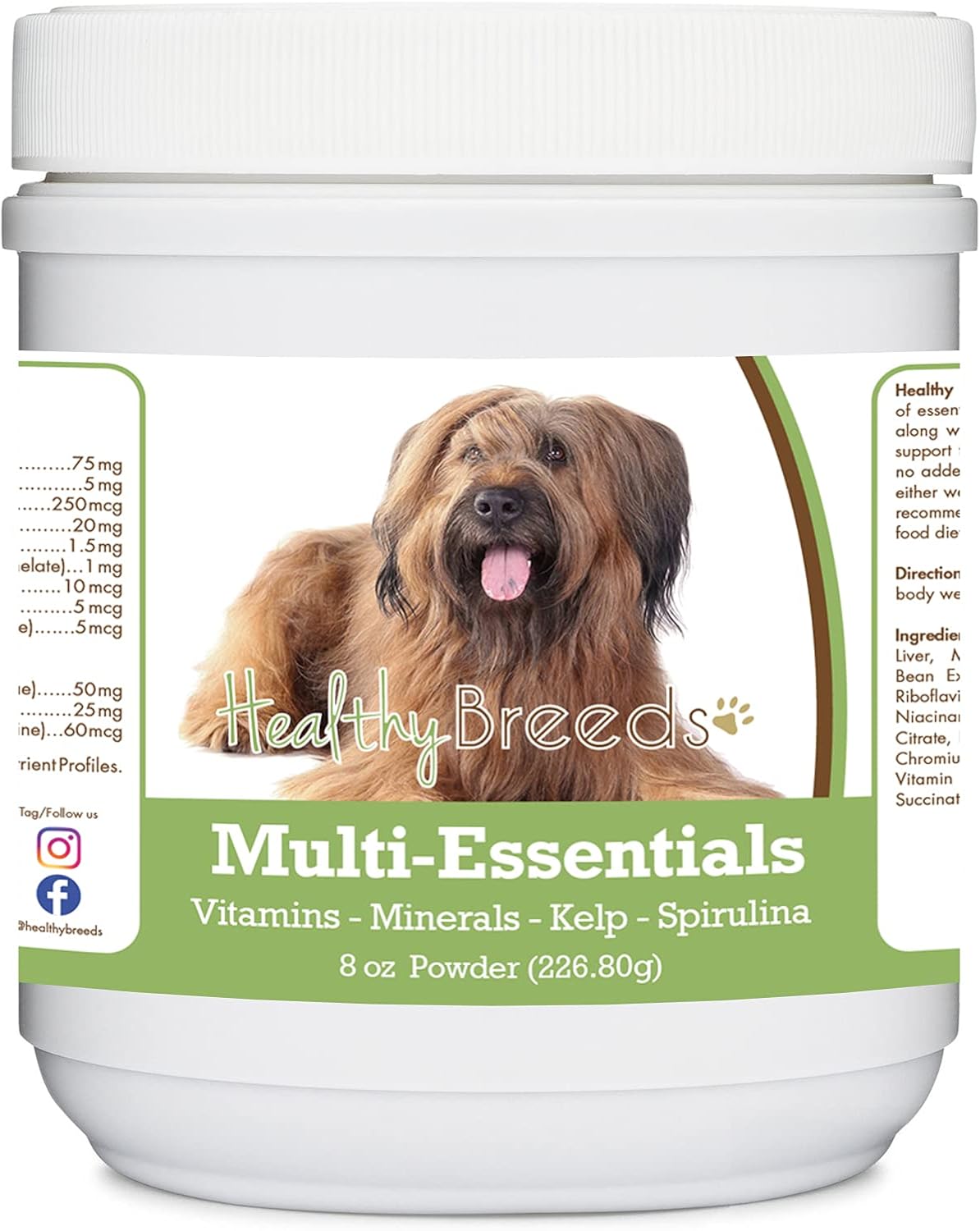 Healthy Breeds Briard Multi-Essentials Powder para Perros - 227 g
