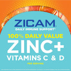 Zicam Gominolas de Apoyo Inmunitario Diario, con Zinc, Vitamina C y D, Sabor Cítrico Fresa, 70 unidades