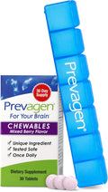 Prevagen Fuerza Regular Masticables Sabor Bayas Mixtas - 30 Comprimidos (Suministro para 1 Mes) | Formulado para tu cerebro | 10 mg de Apoaequorina más Vitamina D3