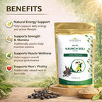 VEDIKROOTS Kaunch Beej Polvo | Polvo de Semilla de Mucuna Pruriens Puro | Hierba Ayurvédica Tradicional | 100g