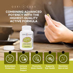 GeriCare High-Potency Vitamin E Capsules – 100 IU for Skin & Immune Support, 45mg | 100 Count | Organic Vitamin E for Women and Men