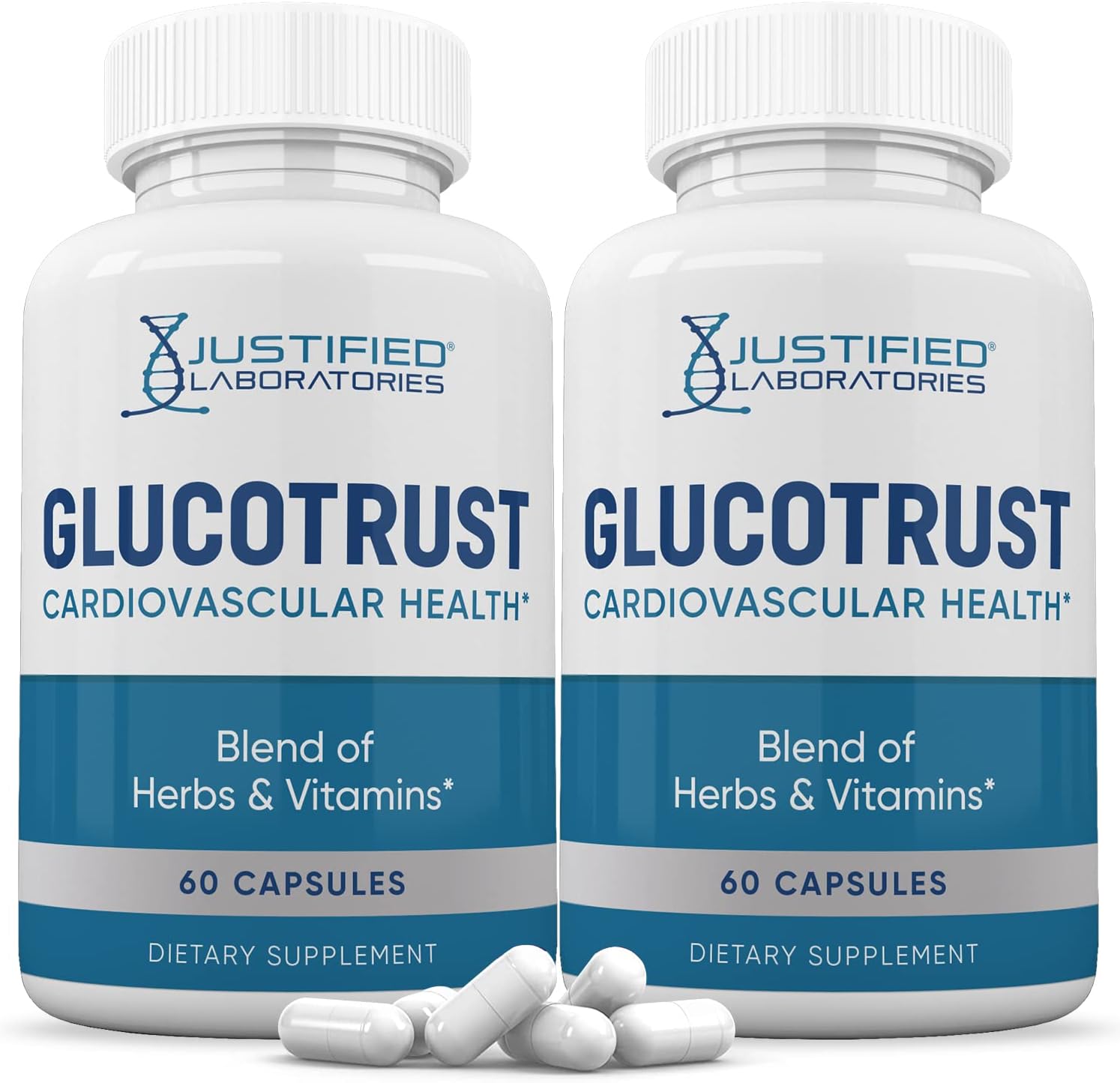 Glucotrust Advanced Formula 688MG Suplemento en Cápsulas (2 Paquete, 120 Cápsulas)