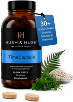 Hush & Hush Multivitamínico de Belleza para Mujeres – Colágeno Marino, Ácido Hialurónico, Vitamina C y B12 – 60 Comprimidos