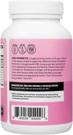 LIVELY VITAMIN CO. Get Even - Equilibrio Hormonal Femenino - Reduce Síntomas de Período, PMS y Menopausia - 90 Cápsulas