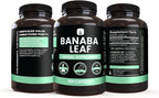 PURE ORIGINAL INGREDIENTS Extracto de Hoja de Banaba (365 Cápsulas) - Sin Rellenos de Magnesio ni Arroz, Siempre Puro, Verificado en Laboratorio