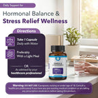 TRUEMED DHEA & Ashwagandha 385mg – Ashwagandha 250mg, DHEA 10mg, Vitamina C y B6 – Apoya la Relajación, Energía Natural y Estado de Ánimo Equilibrado – 60 Cápsulas Veganas