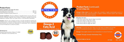 Pharmaceuticals EZ Chew Omega 3 Fatty Acid – Piel y pelaje saludables: El EPA y el DHA pueden ayudar a mantener la – Image 1