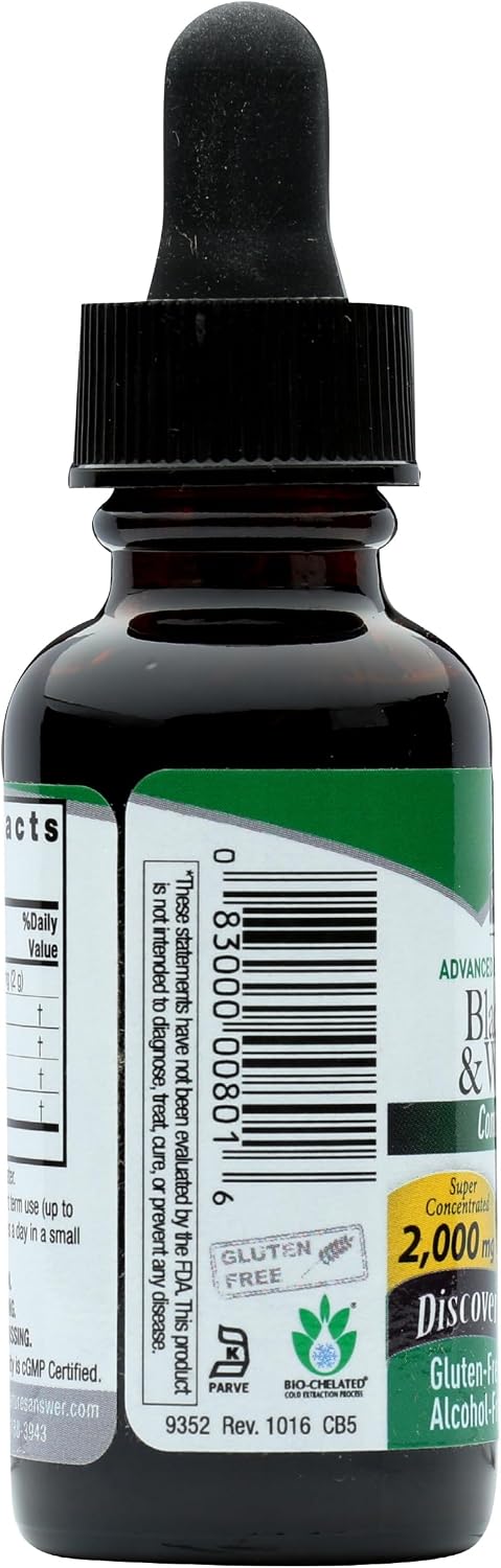 Nature's Answer Black Walnut and Wormwood Extract 30 mL