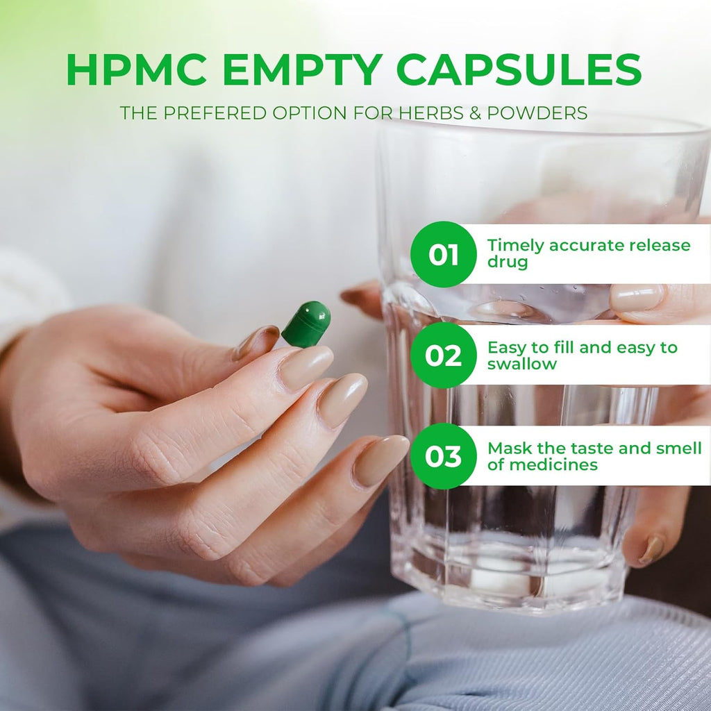 Size 4 Empty Capsules - 100 Count Clear Empty Vegan Capsules - Small Veggie Pill Caps - Filling Kit with 2 Spoons for Vegetarian - DIY Your Own Supplements