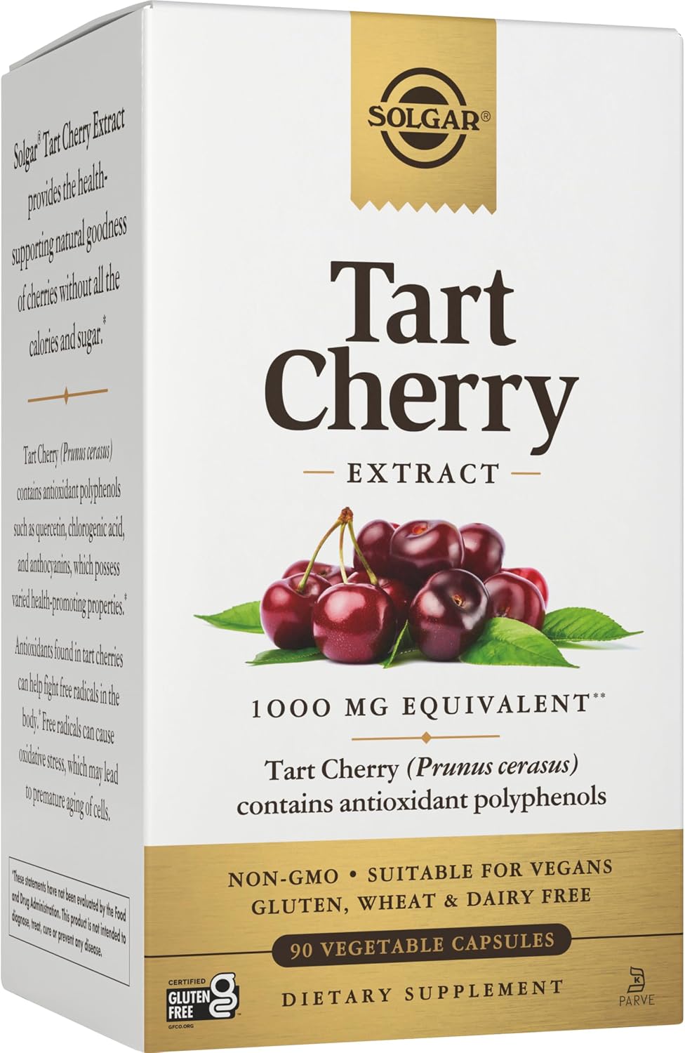 Solgar Cereza Ácida 1000 mg, 90 Cápsulas Vegetales