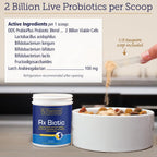 Rx Vitamins Rx Biotic - Probiótico en Polvo para Perros y Gatos, 2.12 oz