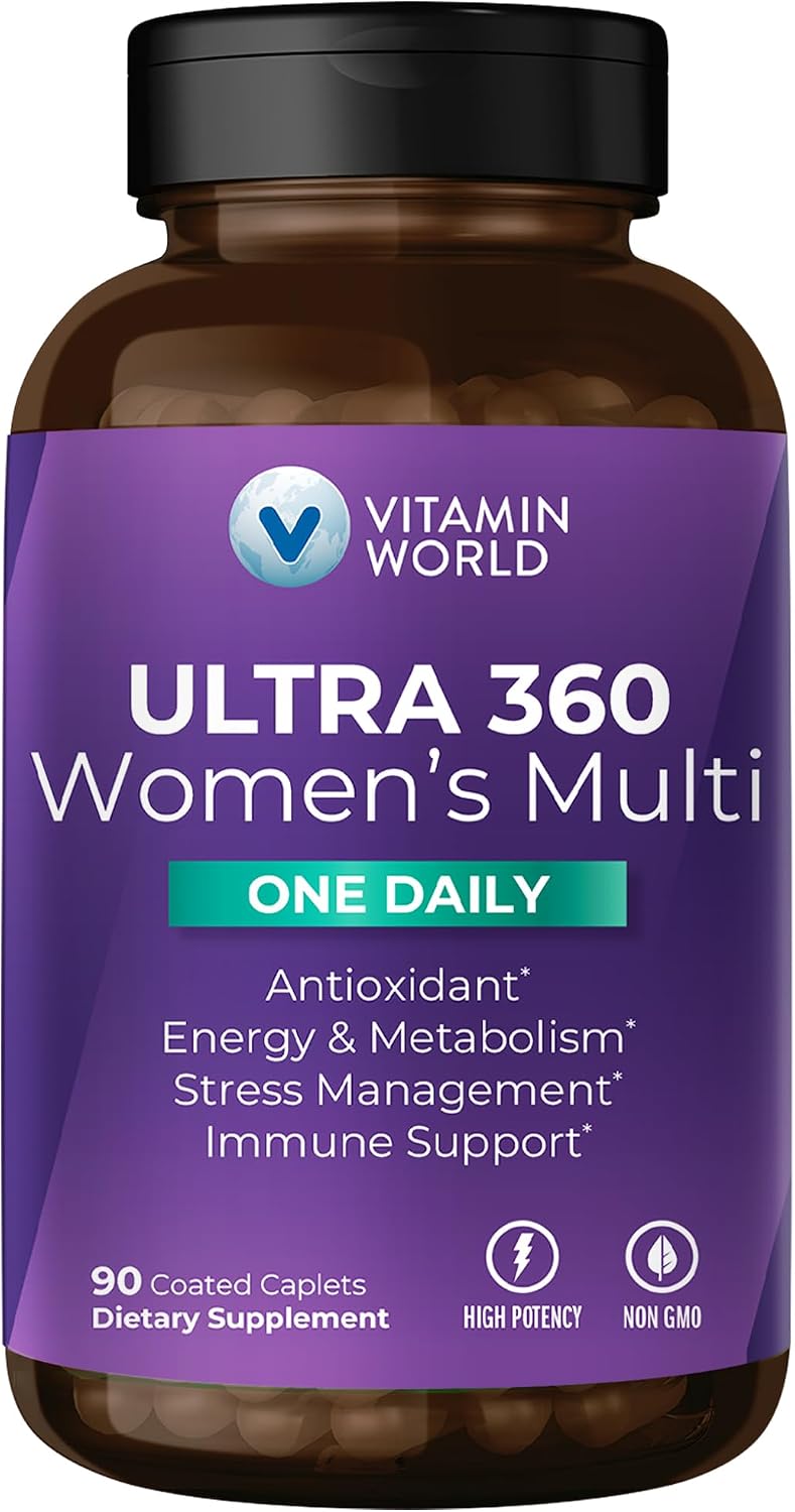 Vitamin World Ultra 360 Multivitamínico para Mujer One Daily, 90 comprimidos