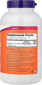 NOW Foods Cristales de Vitamina C, 1 lb (454 g)