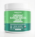 Organic Barley Grass Juice Powder - Cultivado en Suelo Volcánico de Utah - Forma Cruda y Bioactiva, Prensado en Frío y Secado con CO₂ – Sin Gluten, Sin OGM, Vegano - Complementa el Polvo de Jugo de Wheatgrass - 150 g