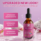 Sea Moss Liquid Drops - Aceite de Semilla Negra y Musgo Irlandés con Bardana, Vejiga de Mar, Saúco, Espirulina - 118 ml - Vegano