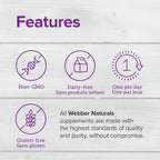 Webber Naturals Vitamina D3 y K2, 1.000 UI / 120 mcg, 90 Cápsulas Blandas