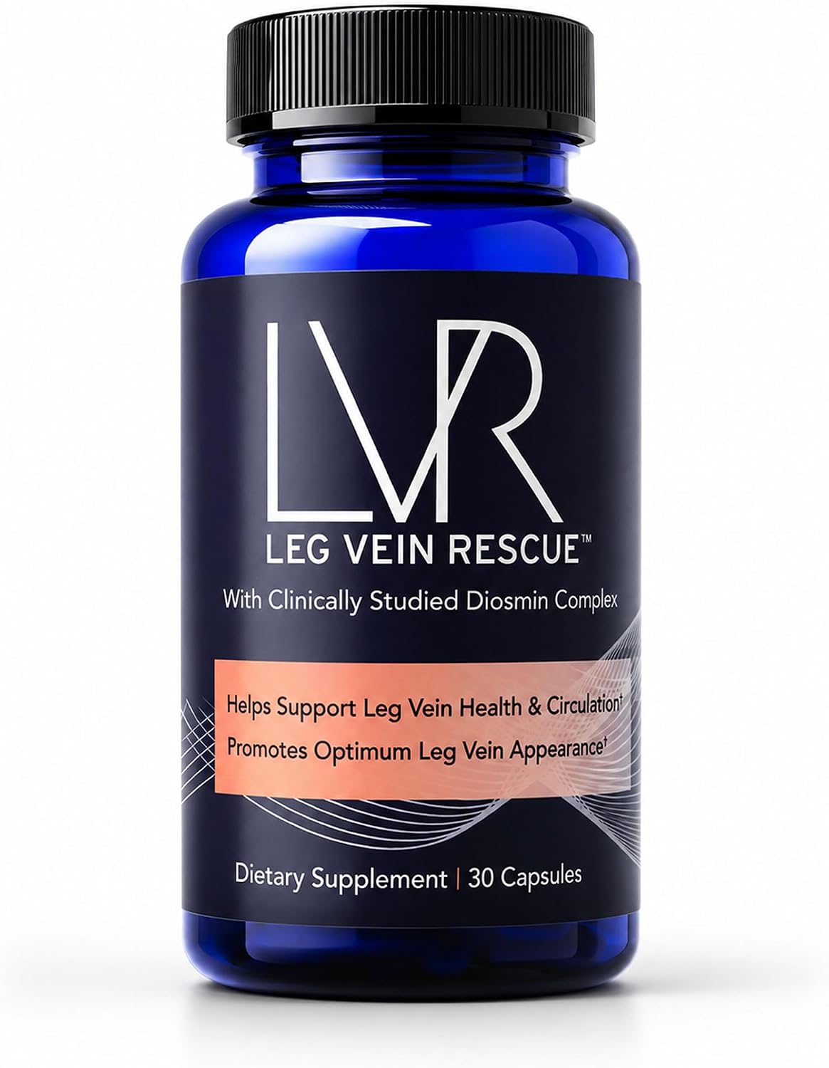 LVR Diosmin Suplemento, 570 mg, Apoyo para la Circulación y Bienestar de las Piernas, 30 días