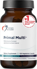 Designs for Health Primal Multi – Multivitamínico Paleo con Folato, Tocotrienoles, Luteína y Brocoli Semilla (120 Cápsulas)