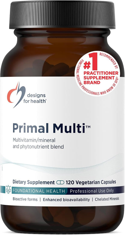 Designs for Health Primal Multi – – Folato (L-5-MTHF): forma activa del ácido fólico, esencial para la división – Image 1