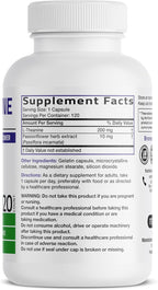 Bronson L-Teanina 200mg (Doble Concentración) con Passiflora - 120 Cápsulas