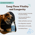 Natural Dog Company Aceite de Pescado Omega 3 para Perros Senior – Con Cúrcuma y Aceite de Salmón, Apoyo a la Movilidad, Piel y Pelaje, 473 ml