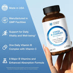 Vitamin World Complejo B con Vitamina C, Liberación Prolongada, 120 Comprimidos