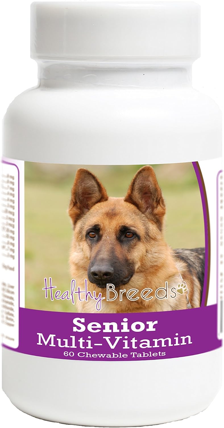 Healthy Breeds Multivitamínico Senior para Perros Pastor Alemán 60 Comprimidos