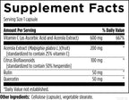 Stellar C - Vitamina C + Quercetina con Zinc y Bioflavonoides Cítricos, 90 Cápsulas