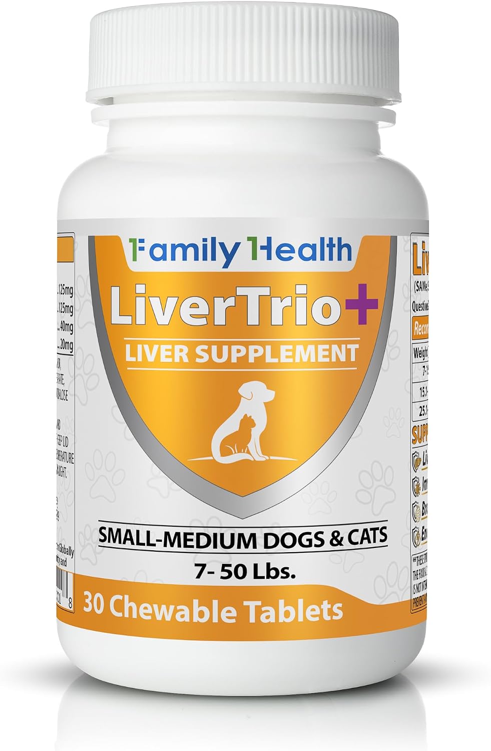 LiverTrio+ – Suplemento Hepático Completo para Perros Pequeños y Medianos (30 comprimidos masticables)