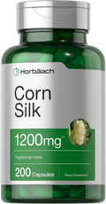 Horbäach Cápsulas de Seda de Maíz | 200 Cápsulas | Extracto No-GMO, Sin Gluten