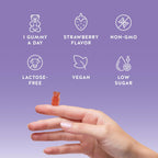 Bears with Benefits – Gominolas de Apoyo para el Síndrome Premenstrual (PMS) con Vitamina B6 y Melisa, 30 unidades