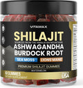 Pure Shilajit Gummies con Sea Moss, Ashwagandha y Minerales - Sabor Sandía - 60 Gomitas