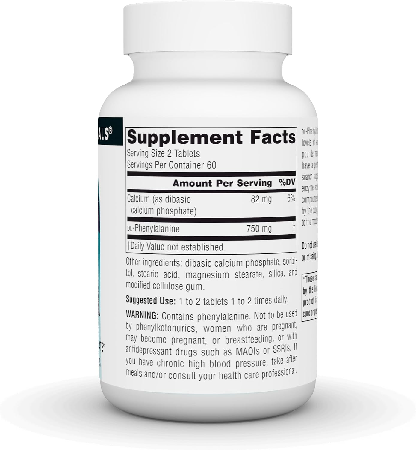 Source Naturals DLPA DL-Fenilalanina 375mg – 120 Comprimidos