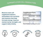 Bioxtron Natural AFA Stem Cell Supplement - Algas Azules y Spirulina - 240 Cápsulas (2x120)