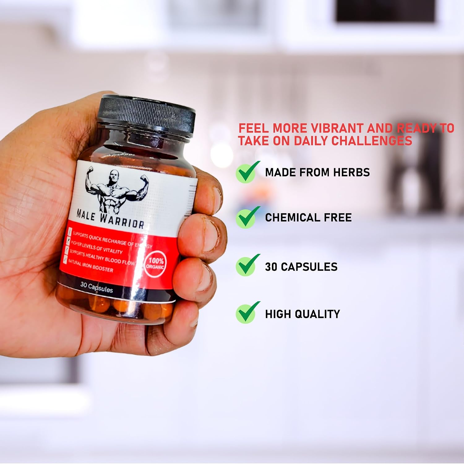 26 Herb Maya Male Warrior - Suplemento Herbal Orgánico